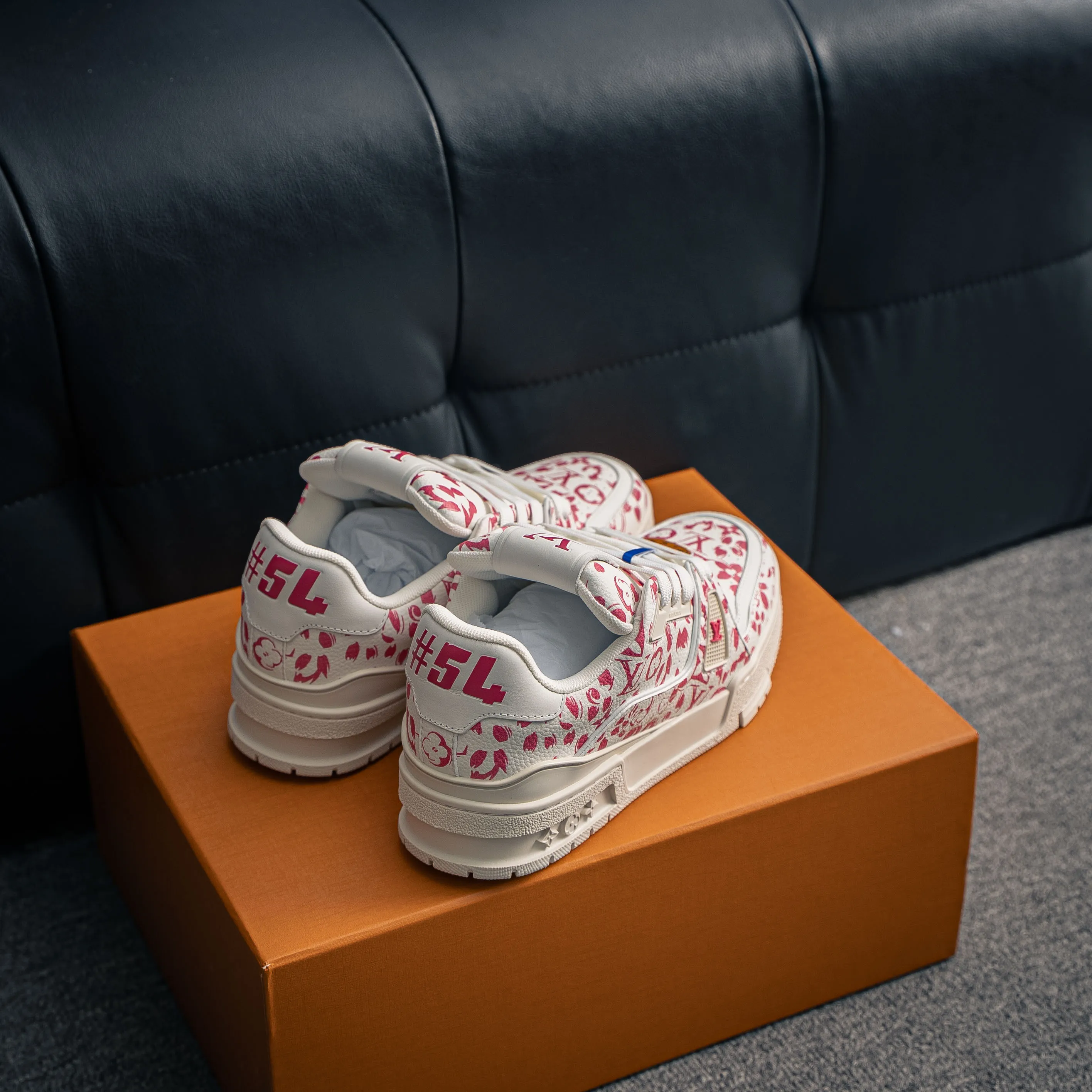 # Louis Vuitton Trainer Sneaker Low Versatile Skate Shoes NFC Authentic
